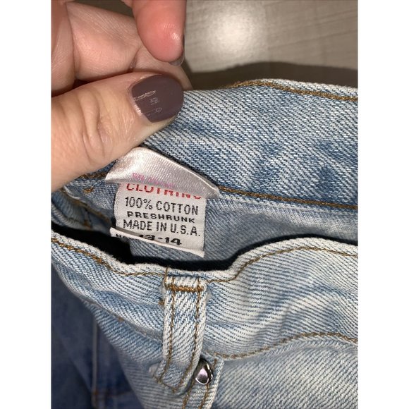 Vintage 1990s Fredricks of Hollywood Womens Acid Wash Studded Denim Mom Jeans - Picture 7 of 7